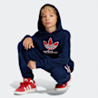 adidas Originals Oversized Kinder Hoodie met Groot Logo blauw 42045 5