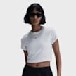 Nike   Sportswear Chill Knit Crop Top blanc 42283 1