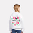 New Balance Stacked Floral Back Graphic French Terry Crew weiß 45244 1