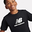 New Balance Stacked Logo Tee & LB Short Set siva 45271 3