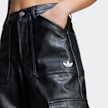 adidas Originals Kunstlederhose Wide Leg schwarz 42964 3