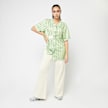 Karl Kani Varsity Heart Pinstripe Baseball Shirt light green/off white verde 44937 5