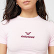 Felicious Basic Tight Logo T-Shirt lichtroze 45018 3