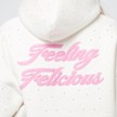 Felicious Rhinestones Hoodie weiß 45023 4