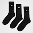 New Balance 3 PACK - Essentials Cushioned Crew Socks schwarz 45440 1