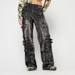 Smoke Rise High Rise Multi Cargo Wide Leg Jeans grigio 45397 1