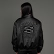 SNIPES S Emblem Wavy Cut PU Jacket crna 45600 1