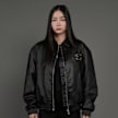 SNIPES S Emblem Wavy Cut PU Jacket crna 45600 2