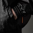 SNIPES S Emblem Wavy Cut PU Jacket crna 45600 6