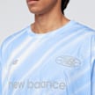 New Balance Geometric Poly Tee bleu 45644 3