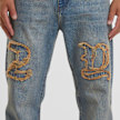 2Y STUDIOS Durga Logo Straight Jeans blu 45841 4