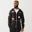 True Religion Patch Big-T Zip Hoodie zwart 46971 1