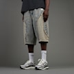 SNIPES S Cube Inside Out Baggy Denim Shorts bleu 45870 1