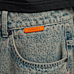 SNIPES S Cube Inside Out Baggy Denim Shorts bleu 45870 5