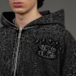 SNIPES S Emblem Inside Out Oversized Zip Hoodie noir 45909 3