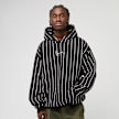 Karl Kani Signature Logo Pinstripe Oversized Hoodie crna 46113 1