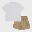 Nike Sportswear Pocket Tee French Terry Shorts Set bež 46252 2