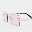 Karl Kani Óculos de sol sem aro rosa  46380 3