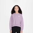Nike   Sportswear Club Fleece Boxy Crew Low Brand Read lila 46549 1
