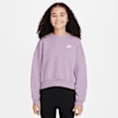 Nike Junior Sportswear Club Fleece Boxy Crew Low Brand Read ljubičasta 46549 1