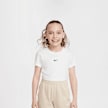 Nike   Sportswear Short Sleeve Slim Crop Tee branco 46552 1