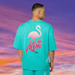 MCM x SNIPES Flamingo T-Shirt türkis 47056 3
