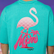 MCM x SNIPES Flamingo T-Shirt türkis 47056 6
