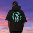 MCM x SNIPES Miami Club Half Sleeve Hoodie zwart 47059 2