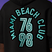 MCM x SNIPES Miami Club Half Sleeve Hoodie zwart 47059 5
