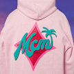 MCM x SNIPES Palm Zip Hoodie lichtroze 47061 4