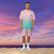 MCM x SNIPES Gradient Resort Shorts lichtroze 47065 4