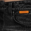 SNIPES S Cube Inside Out Baggy Denim Shorts preto 47091 4