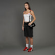 SNIPES S Cube Inside Out Baggy Denim Shorts preto 47091 7