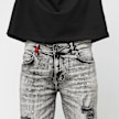 2Y STUDIOS Victor Ripped Slim Fit Shorts grijs 47095 3