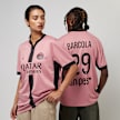Jordan Barcola / No. 29 / PSG Jordan Third Stadium 2024/25  rosa  47124 1