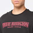 True Religion Relaxed NU Brush Tee czarny 47107 3