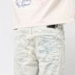 Smoke Rise Distressed Rip & Repair Denim Shorts bleu 47218 4