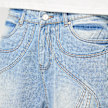 FAVELA Cutline Shorts blu 47257 3