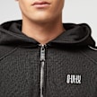 zəяo si:x nœf Alternate Logo Script Oversized Zip Hoodie noir 47264 3