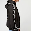zəяo si:x nœf Alternate Logo Script Oversized Zip Hoodie noir 47264 5