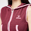 Felicious Cropped Zip Hoodie Top rojo 47607 3
