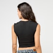 Urban Classics Ladies Cropped Wrapped Top white negro 47635 2
