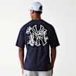 New Era MLB New York Yankees Floral Graphic Oversized Tee bleu 47729 2