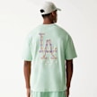 New Era MLB Infill Los Angeles Dodgers Oversized Tee beige 47730 1