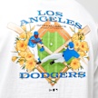 New Era MLB Baseball Graphic Oversize Tee Los Angeles Dodgers branco 47732 4