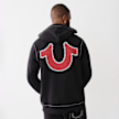True Religion Big T Cross Stitch Zip Hoodie noir 47829 2