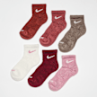 Nike 6 PACK - Dri-FIT Performance Basic Quarter Socks multicolore 48062 1