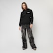 Miss Tee Back Around Ladies Fluffy Hoody noir 48085 5