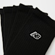 New Balance 3 PACK - NB BLACK PATCH LOGO CREW -  black zwart 48234 2