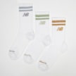 New Balance 3 PACK - EVERYDAY STRIPE MIDCALF -  white blanc 48235 1